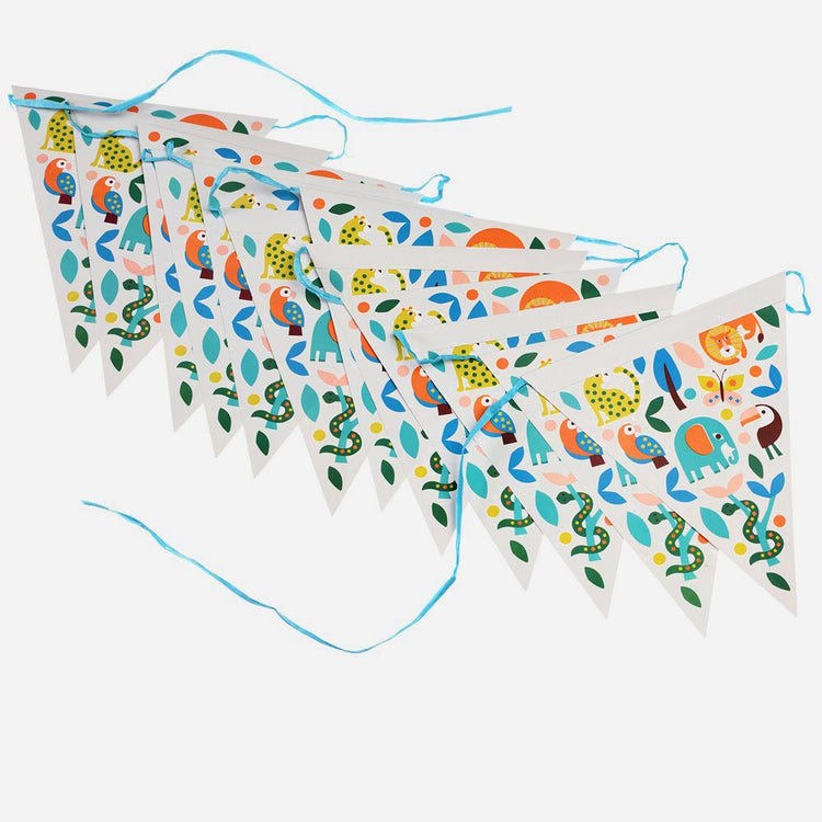 Idee decoration anniversaire garcon : guirlande animaux sauvages