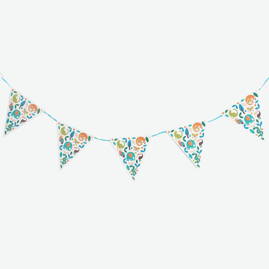 Guirlande animaux sauvages pour une fete anniversaire enfant safari