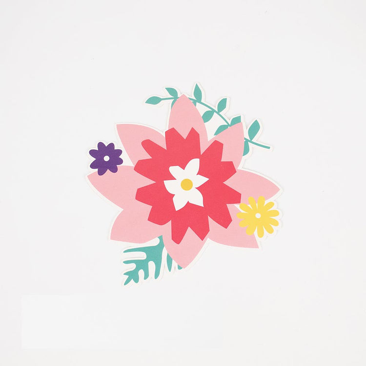 Cartons d'invitation pour anniversaire fille à thème fleurs ou printemps