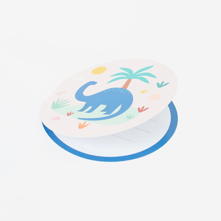 Carton invitation anniversaire dino jurassic à remplir et envoyer