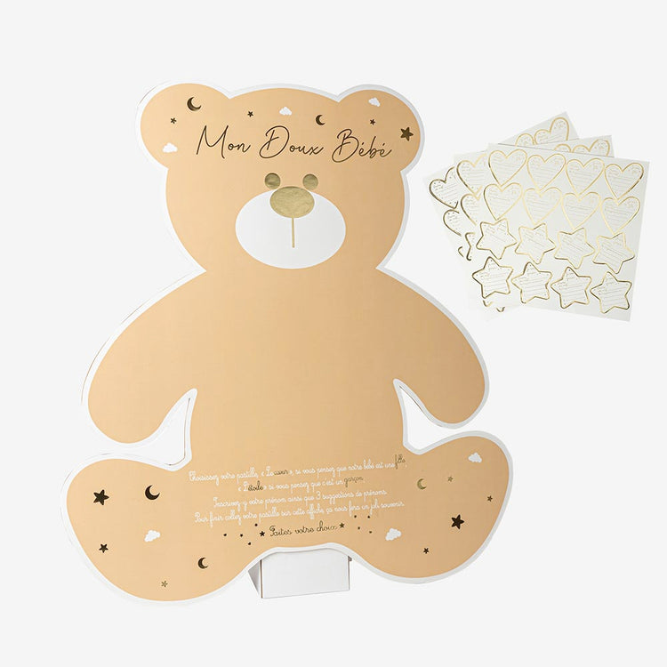 Jeu pour baby shower et gender reveal : devine le prénom de bébé