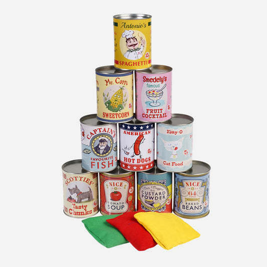 Jeu chamboule-tout avec images ludiques pour enfants