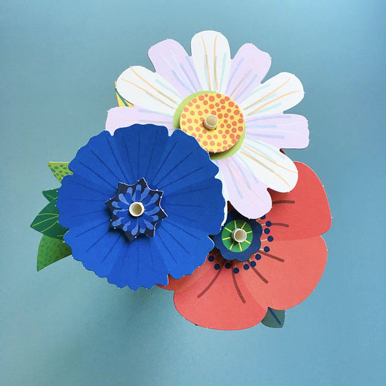 Idée loisirs créatifs pour enfants : 3 fleurs à créer et 9 stickers