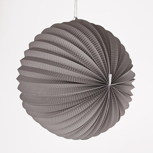 Lampion rond gris pour décorations de mariage ou d'un anniversaire