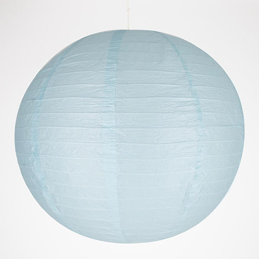 Lanterne en papier bleu clair pour déco baby shower ou anniversaire
