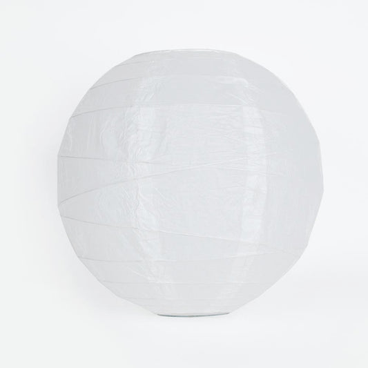 Lanterne chinoise blanche pour décoration de fête: mariage, anniversaire...