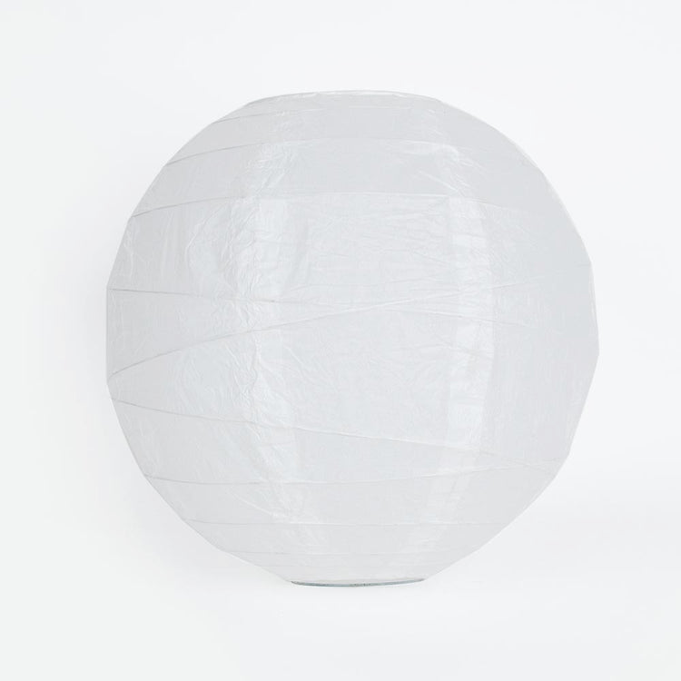 Lanterne chinoise blanche pour décoration de fête: mariage, anniversaire...
