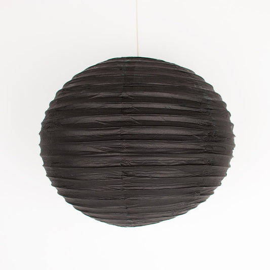 Grande lanterne en papier noire pour décorations mariage ou anniversaire