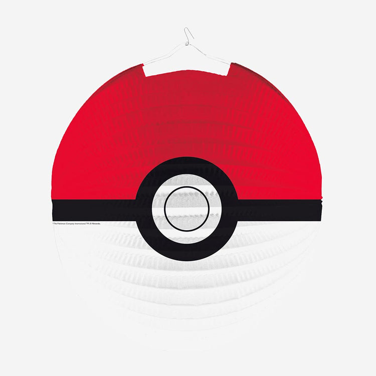 Anniversaire pokemon enfant : pokeball lanterne en papier