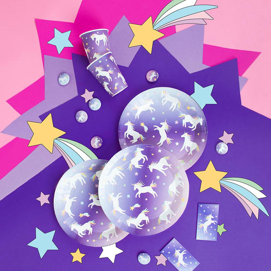 Idee cadeau invité pochette surprise invité : badge licorne galactique