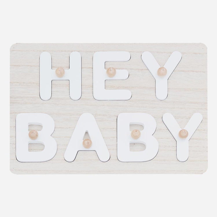 Livre d'or hello baby jeu à encastrer en bois par ginger ray