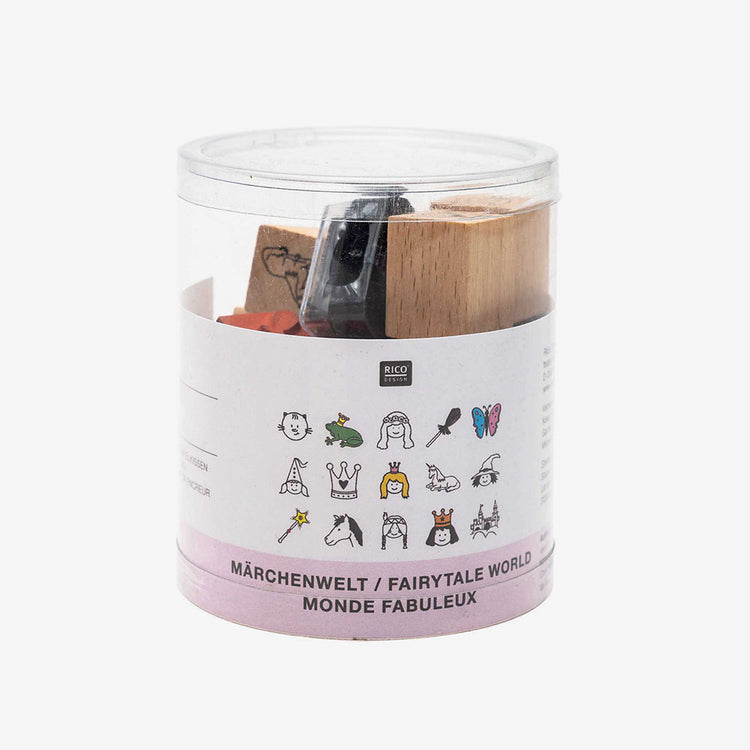 Tampon princesse fées magie anniversaire thème monde magique