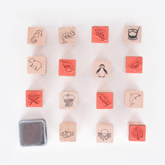 tampons encreur animaux petit cadeau enfant anniversaire