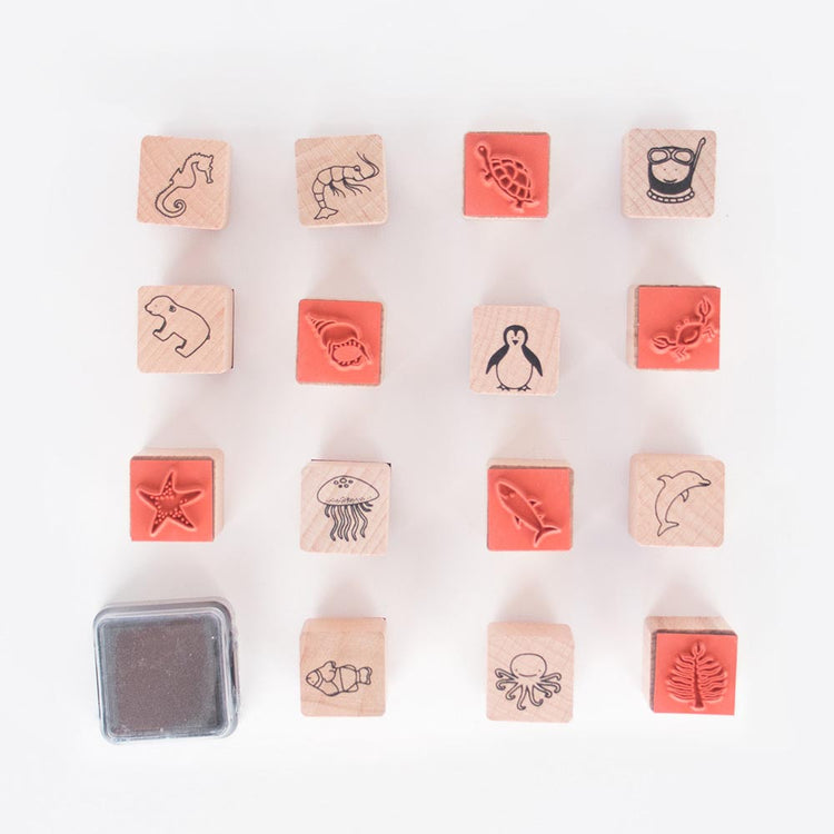 tampons encreur animaux petit cadeau enfant anniversaire