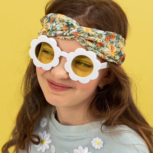 Lunettes marguerites pour déguisement d'enfant fête d'anniversaire