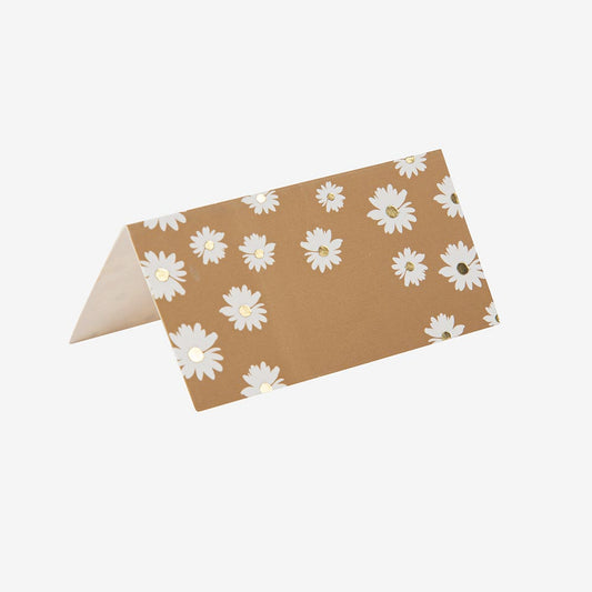 Marque place marguerite pour anniversaire fille theme fleurs