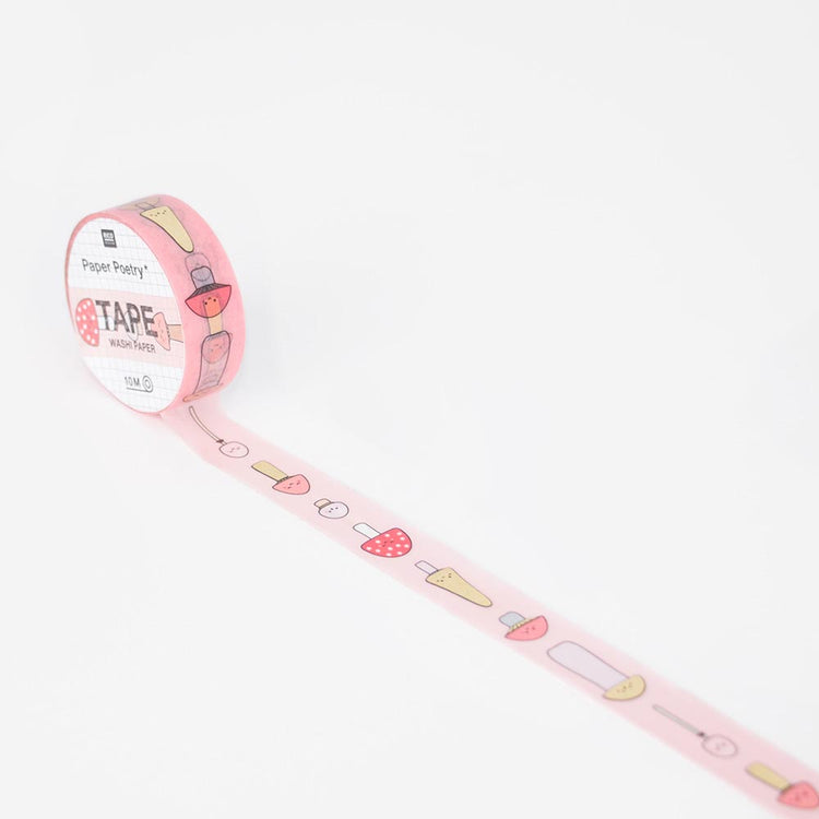 Masking tape champignons mignons petit cadeau d'anniversaire