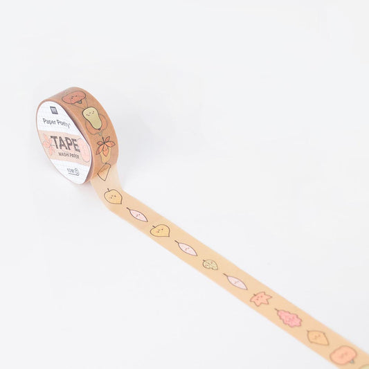Masking tape feuilles d'automnes design kit papeterie cadeau à offrir enfant