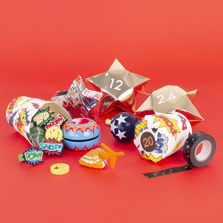 Masking tape noir avec des etoiles pour décoration cadeaux ou pinata