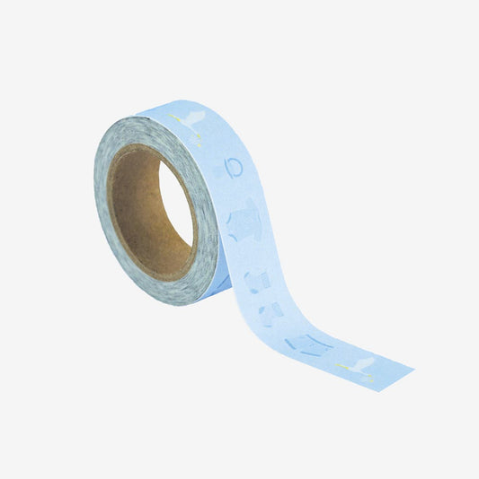 Masking tape baby boy pour personnaliser une deco baby shower garcon