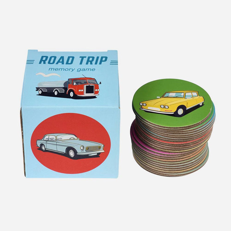 Idee cadeau anniversaire enfant original : jeu memory theme voiture