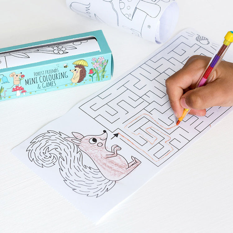 idée activité anniversaire animaux de la forêt : rouleau de jeux