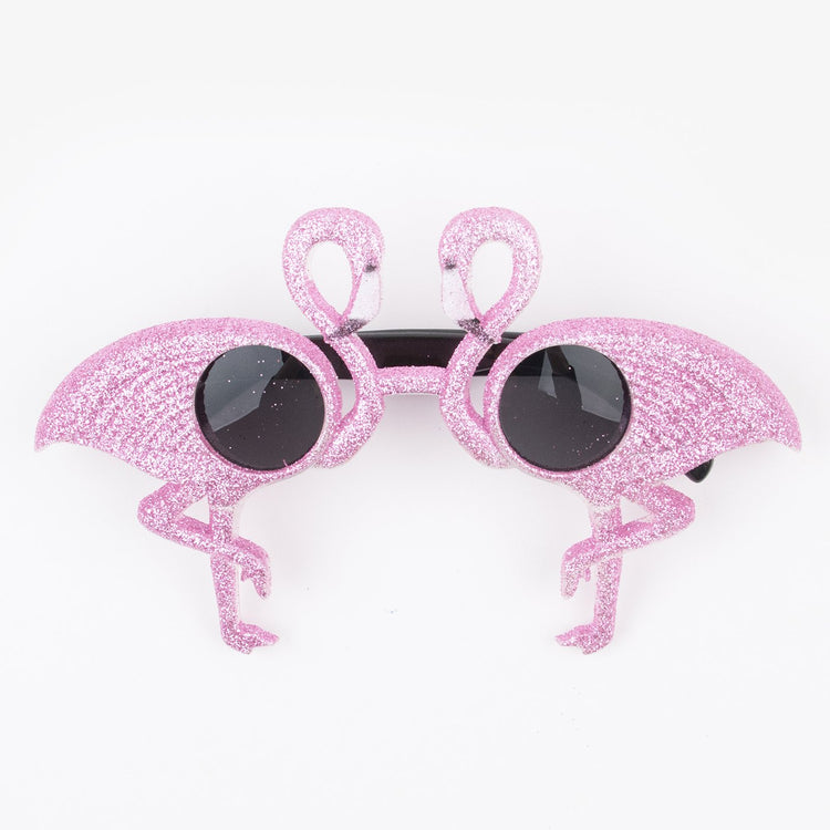 Lunettes flamant rose pour déguisement soirée tropicale ou anniversaire
