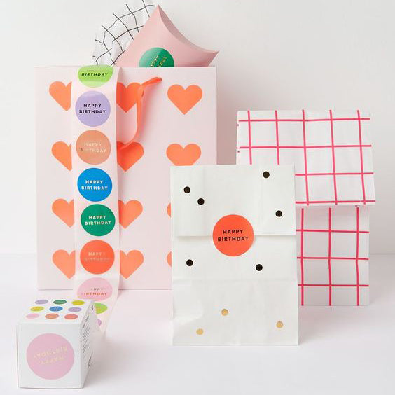 Stickers Happy Birthday multicolore : deco anniversaire enfant