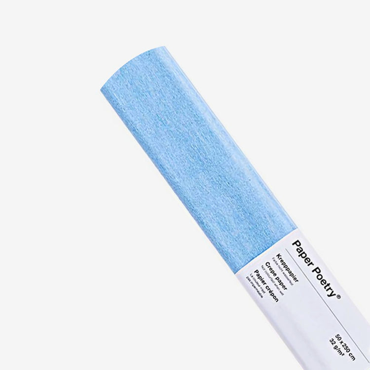 Loisirs créatifs : papier crépon bleu ciel Rico Design pour tous vos DIY