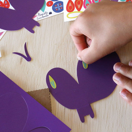 Kit loisirs créatifs : 6 papillons à fabriquer avec stickers pour atelier fille