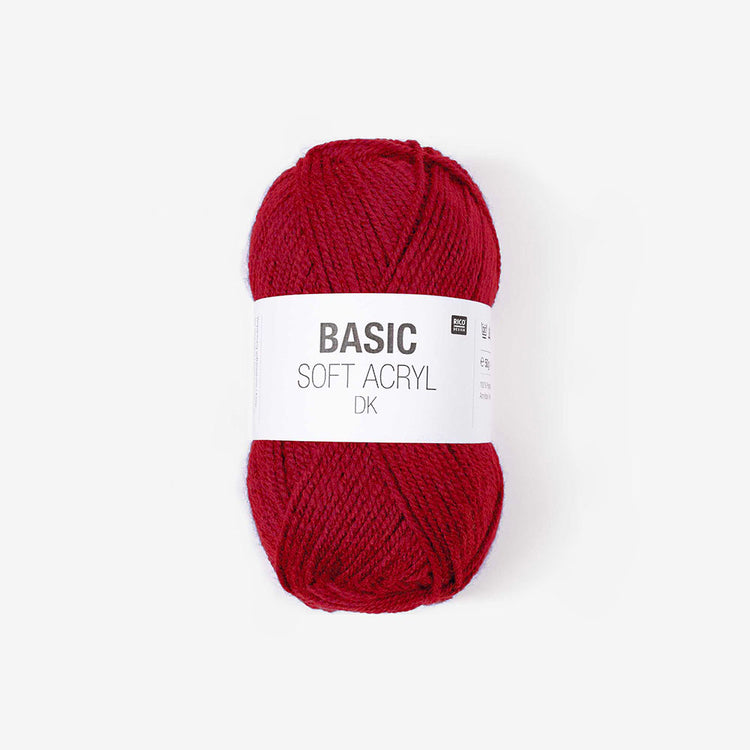 Pelote de laine rouge pour loisirs créatifs enfants pompons