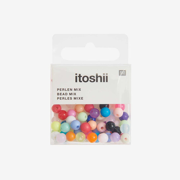 Atelier créatif fille bijoux : perles rondes multicolores pour bracelet
