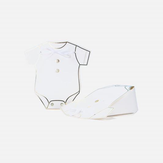 8 contenants forme body pour petits cadeaux d'invités, baby shower