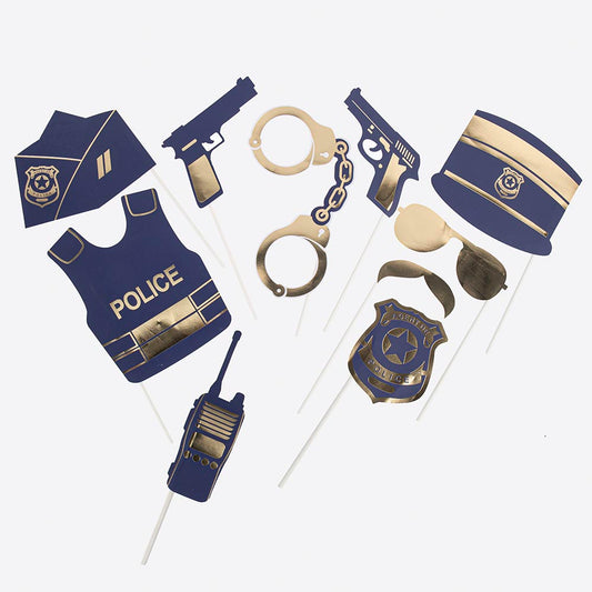 Aniversaire police : un photobooth pour photos souvenirs
