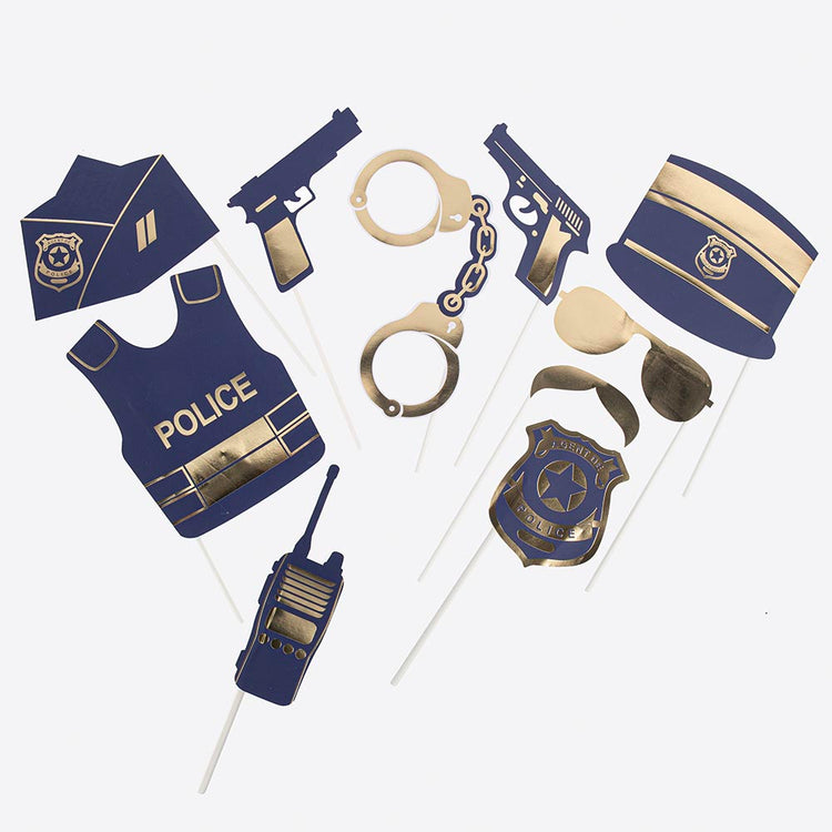 Aniversaire police : un photobooth pour photos souvenirs