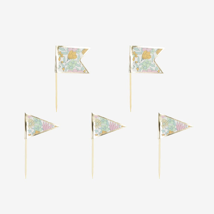 Pics à gateau liberty : déco baby shower, deco mariage, bapteme