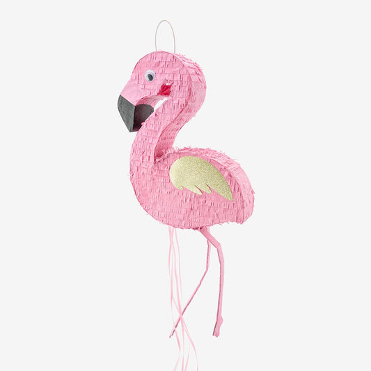 Décoration anniversaire enfant : une petite pinata flamant rose