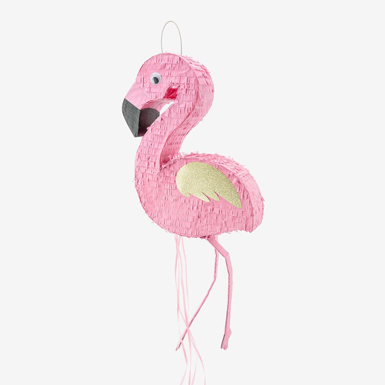 Décoration anniversaire enfant : une petite pinata flamant rose