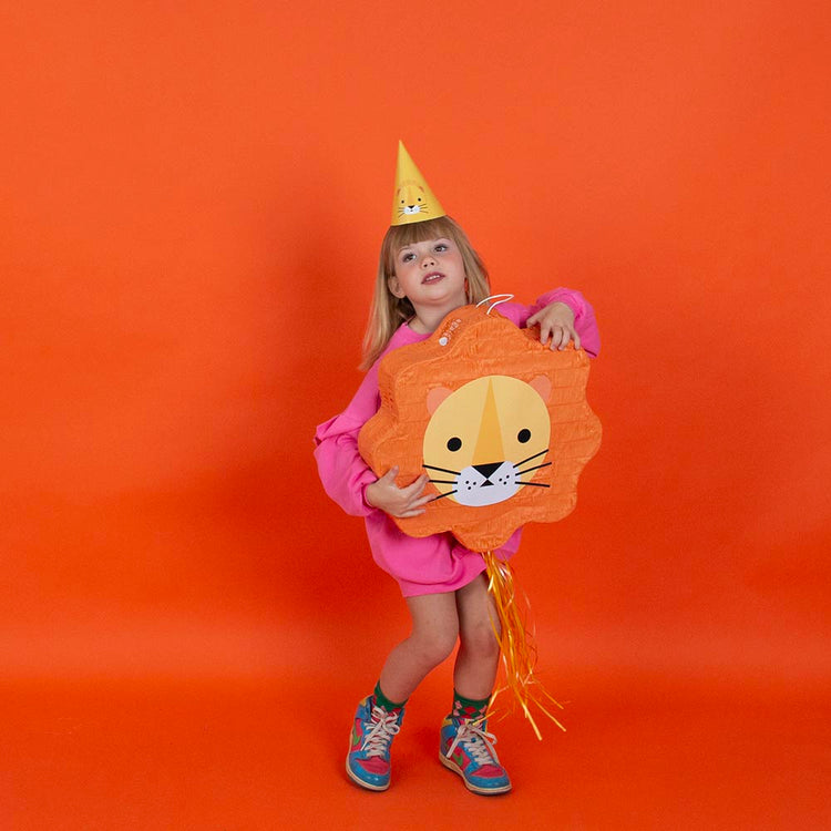 Pinata à remplir forme tete de lion imaginée par My Little Day