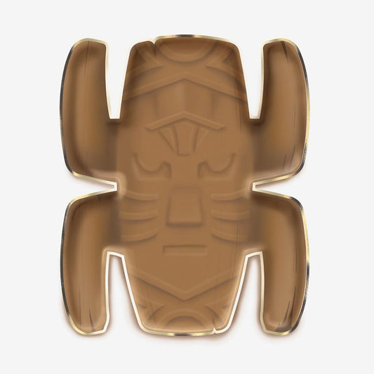 Plat de présentation totem pour table d'anniversaire Koh Lanta