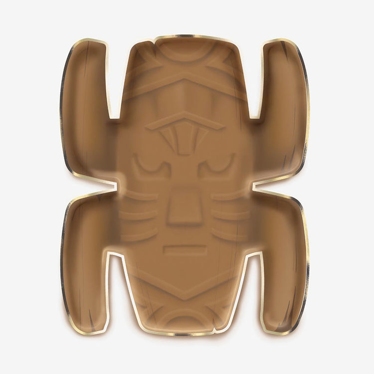 Plat de présentation totem pour table d'anniversaire Koh Lanta