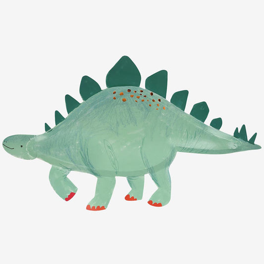 Décoration pour table d'anniversaire dinosaure : plat dino diplodocus