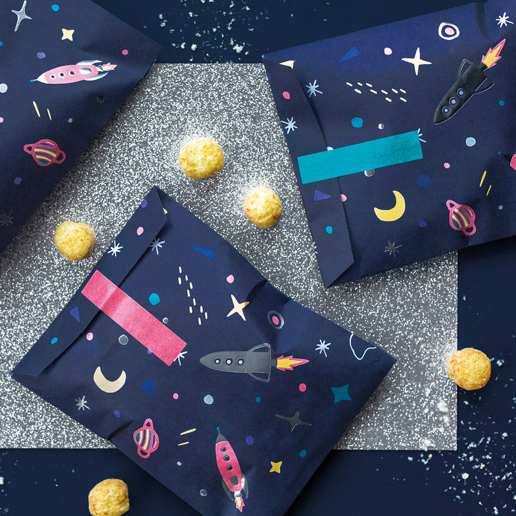 Anniversaire thème astronaute : 6 pochettes cadeaux espace My Little Day
