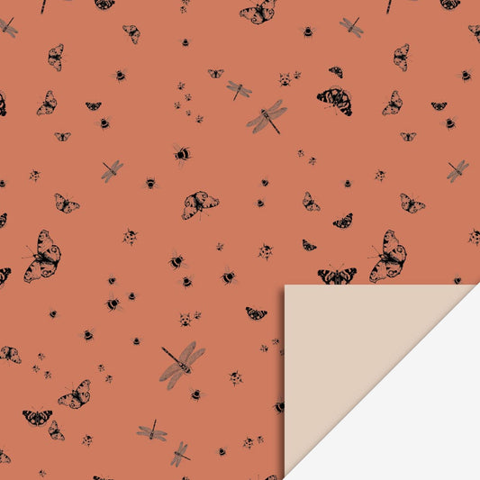 Motif des pochettes en papier papillons vintage pour anniversaire fée, forêt