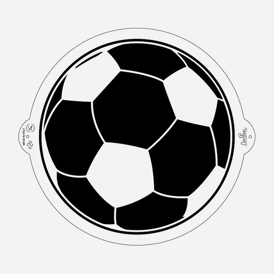 Pochoir pour gateau en forme de ballon de football