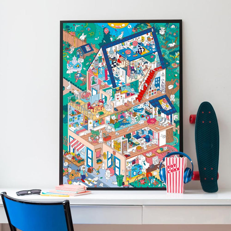 Activité pour enfant : jeu cherche et trouve avec autocollants