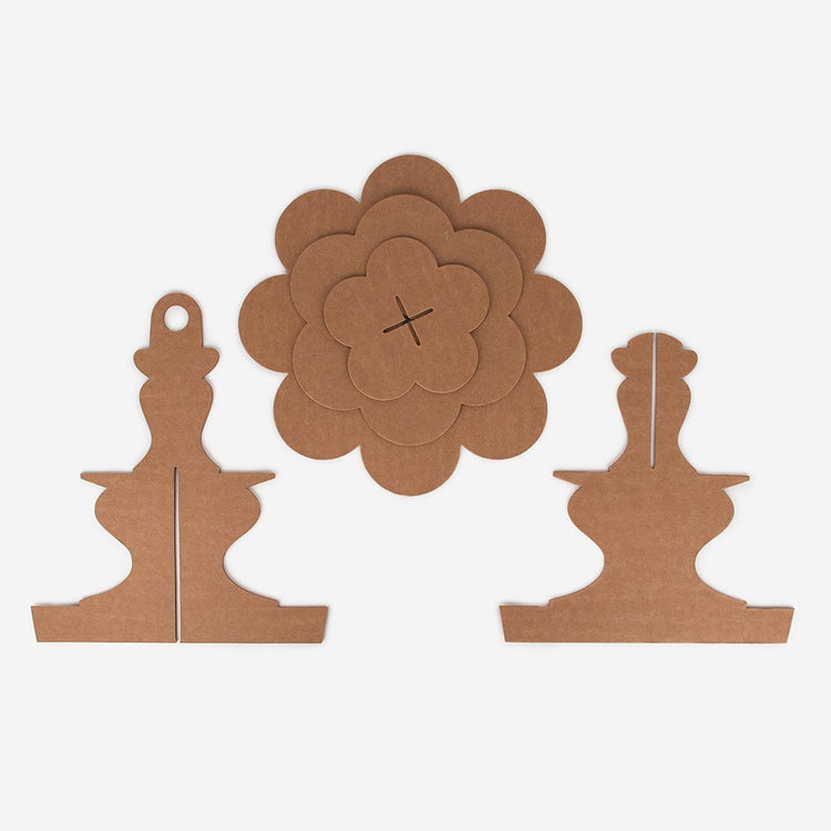 Présentoir en kraft à customiser pour décoration anniversaire ou mariage