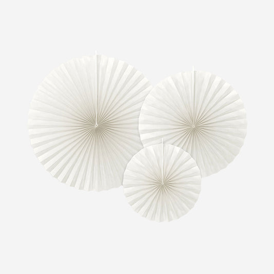 3 rosaces décoratives déco mariage bohème