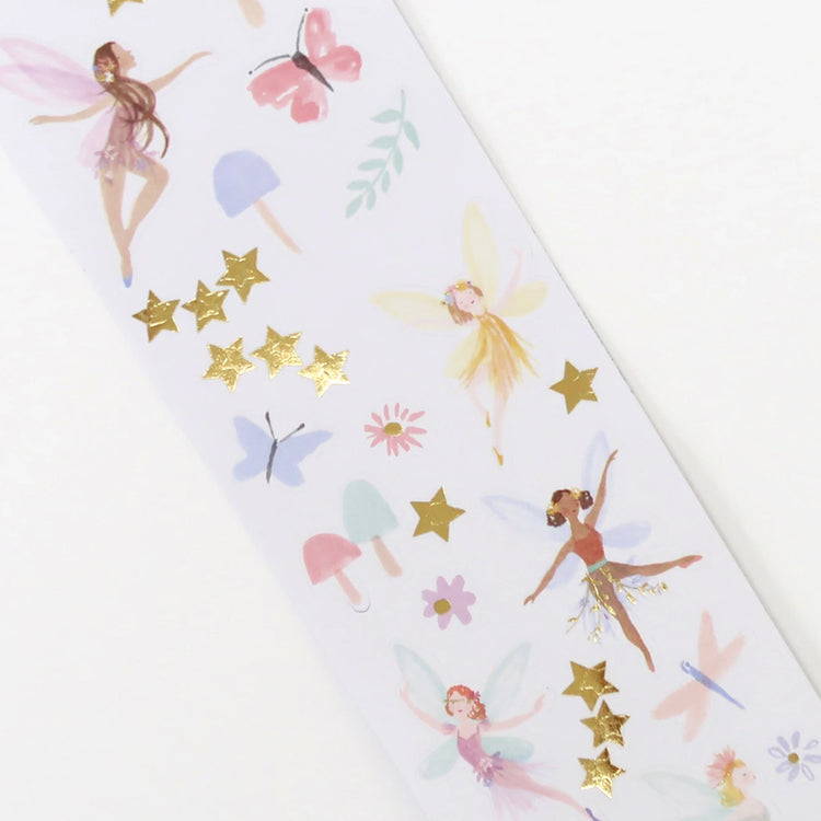 Rouleau de stickers fée pour une activité anniversaire fée
