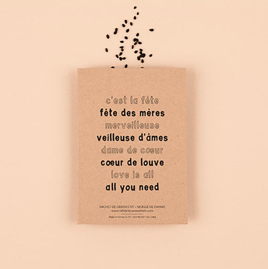Sachet de graines la fabrique à sachets : cadeau fete des meres